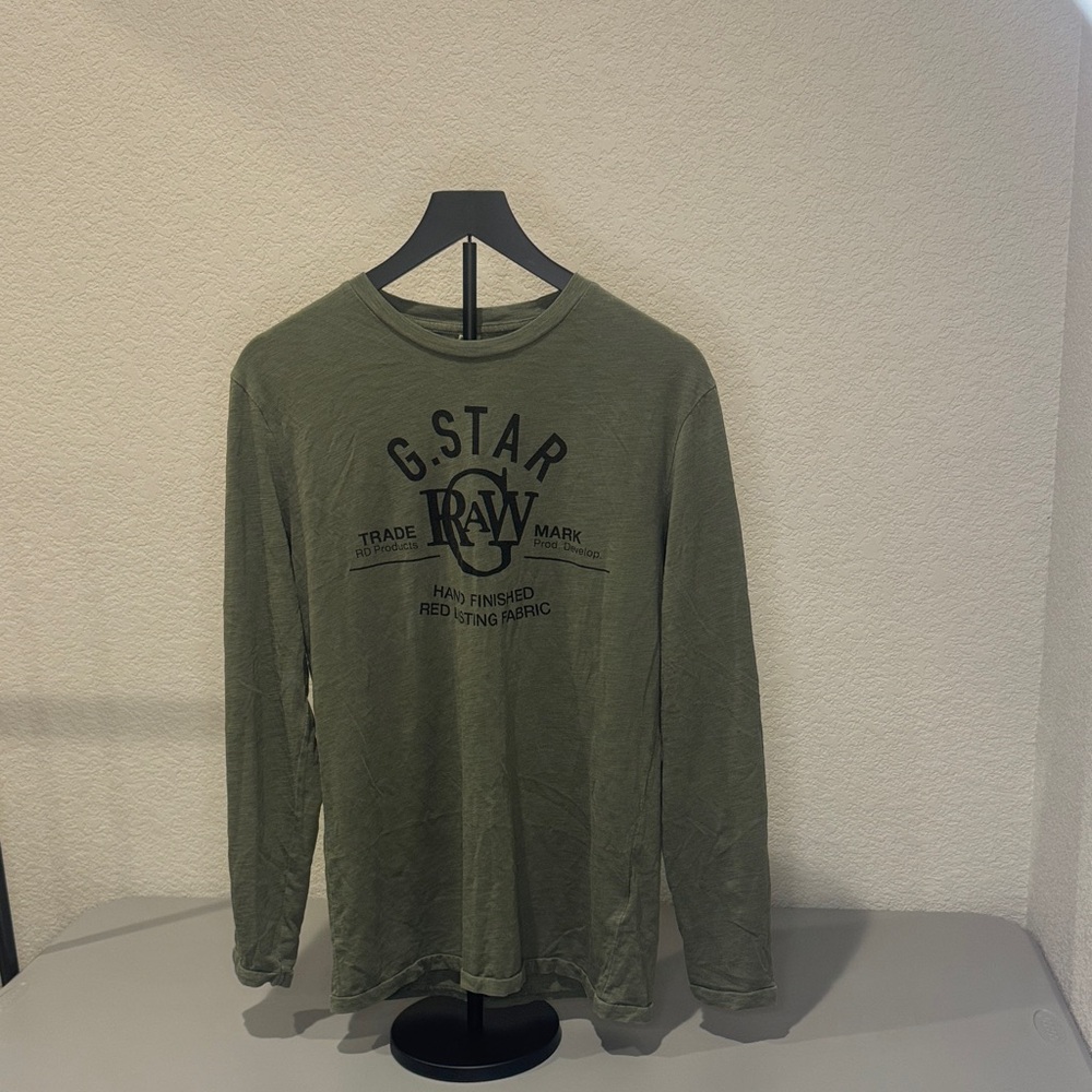 G-Star Olive Long Sleeve Tee